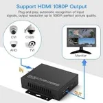 Eyoyo TVI/CVI/AHD to HDMI Converter Adapter, Full HD 4K 720P/1080P/3MP/4MP/5MP/8MP BNC to HDMI Video Converter for Monitor HDTV DVRs, Convert TVI CVI AHD CVBS BNC Video Signal to HDMI