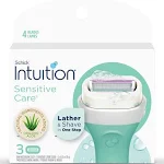 Schick Intuition Sensitive Care Womens Razor Blade Refills