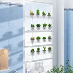 Hanging Window Plant Shelves, Height Adjustable Hanging Acrylic Plant Shel