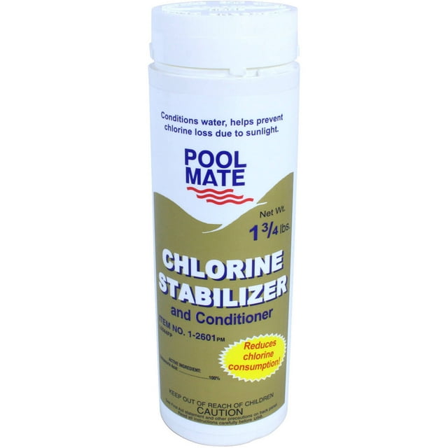 Pool Mate 1-2601 Chlorine Stabilizer and Conditioner, 1.75 lbs.