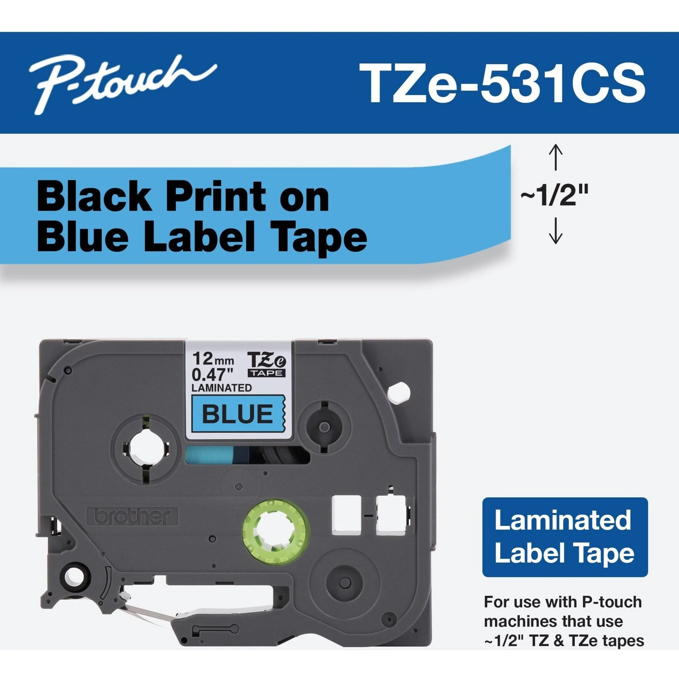 Brother TZe-531CS Laminated Label Tape