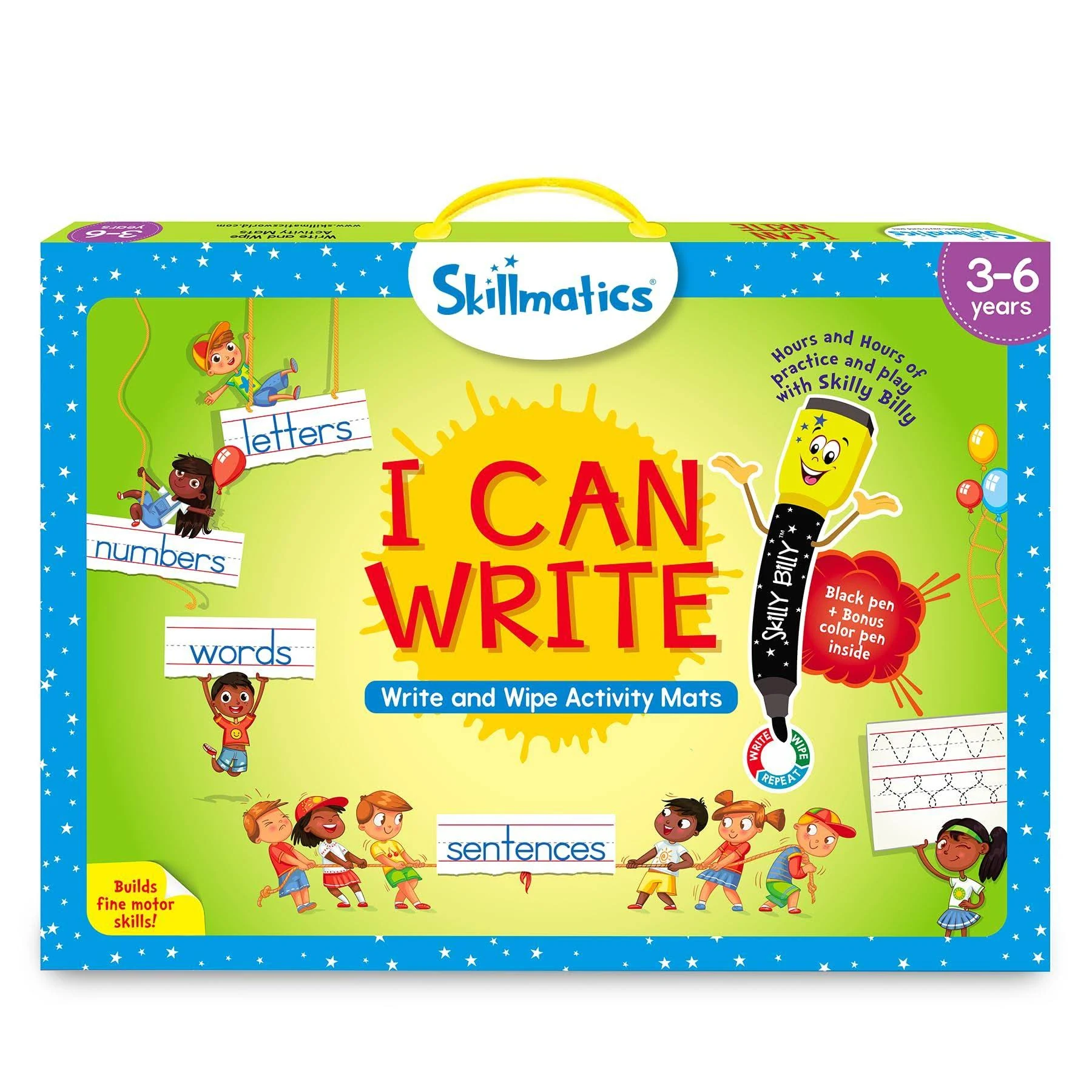 Skillmatics Educational Game: I Can Write Write & Wipe Activity Mats