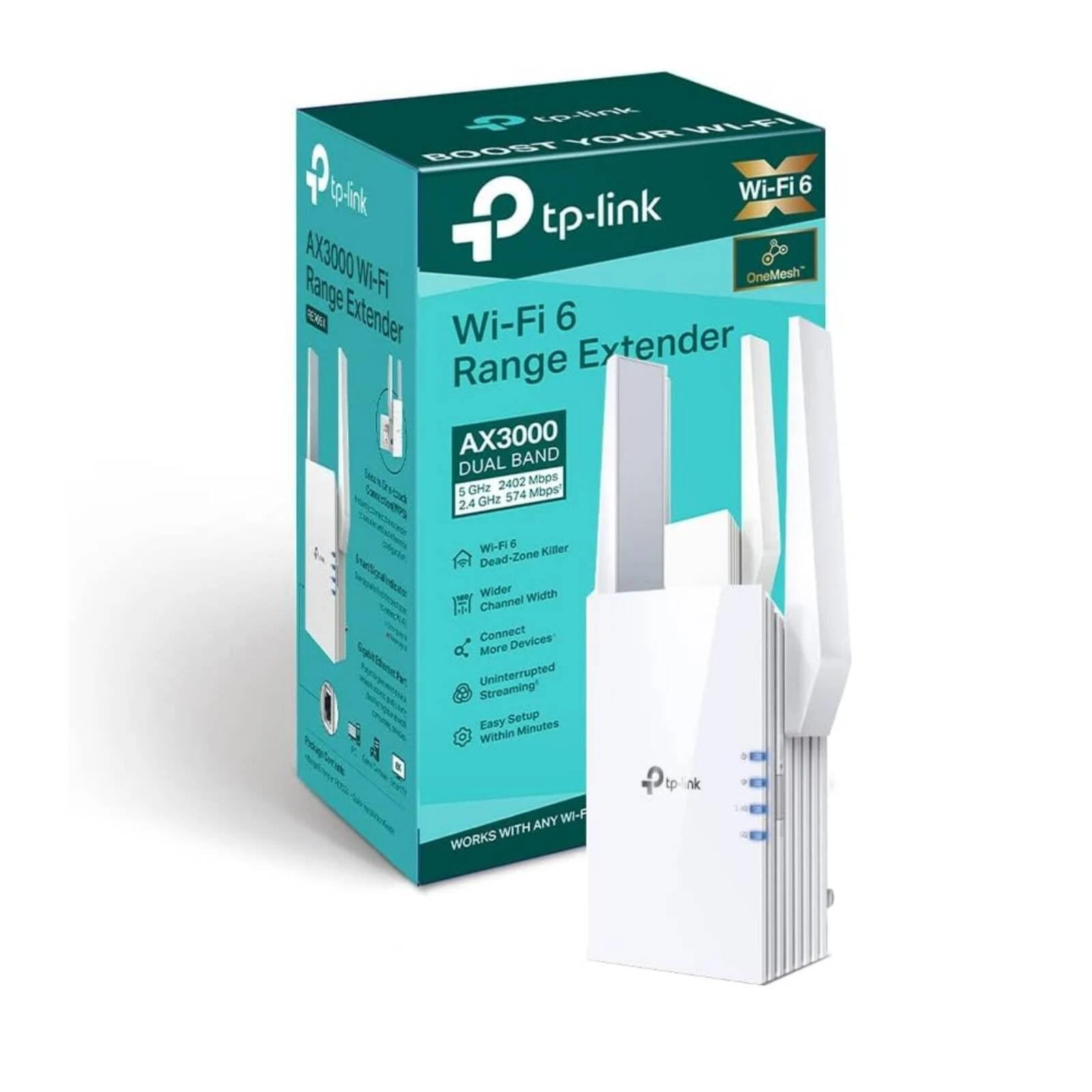 TP-Link (RE705X) AX3000 Dual Band Mesh Wi-Fi 6 Range Extender