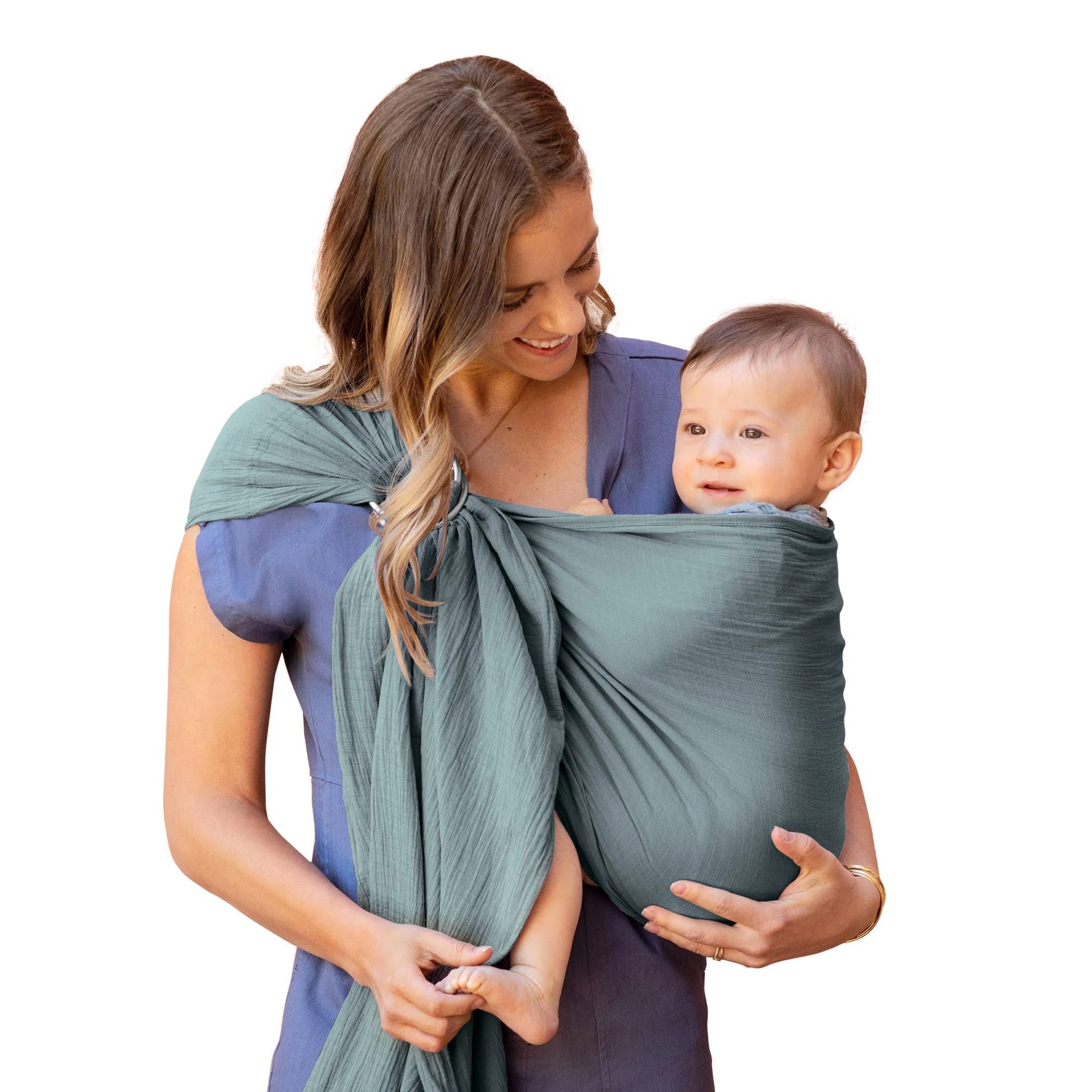 Moby Ring Sling Baby Carrier - Fern