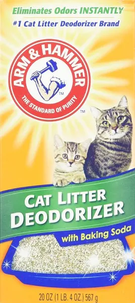 Arm &amp; Hammer Cat Litter Deodorizer 20 oz, 4 BOXES, Odor Control Kitten