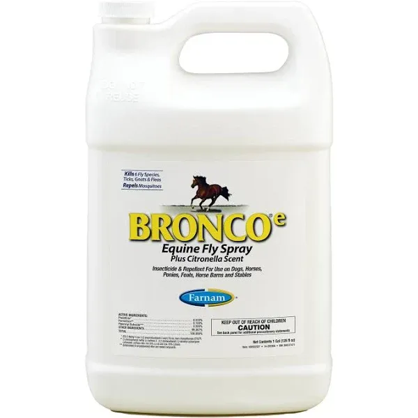 Farnam Bronco Equine Fly Spray Liquid Insect Killer 1 gal.