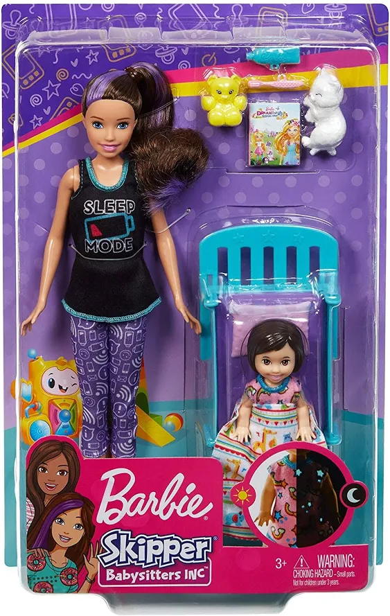 Mattel Barbie Skipper Babysitters Inc set doll with accessories