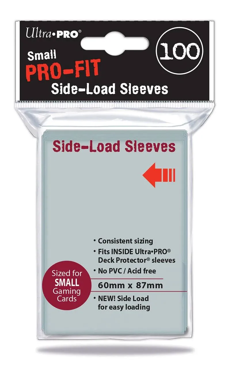 100 Ultra PRO Small Pro-Fit Side-Load Sleeves 60x87mm. B3G1 Free! 