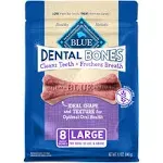 Blue Dental Bones Dog Treats, Large - 8 bones, 12 oz