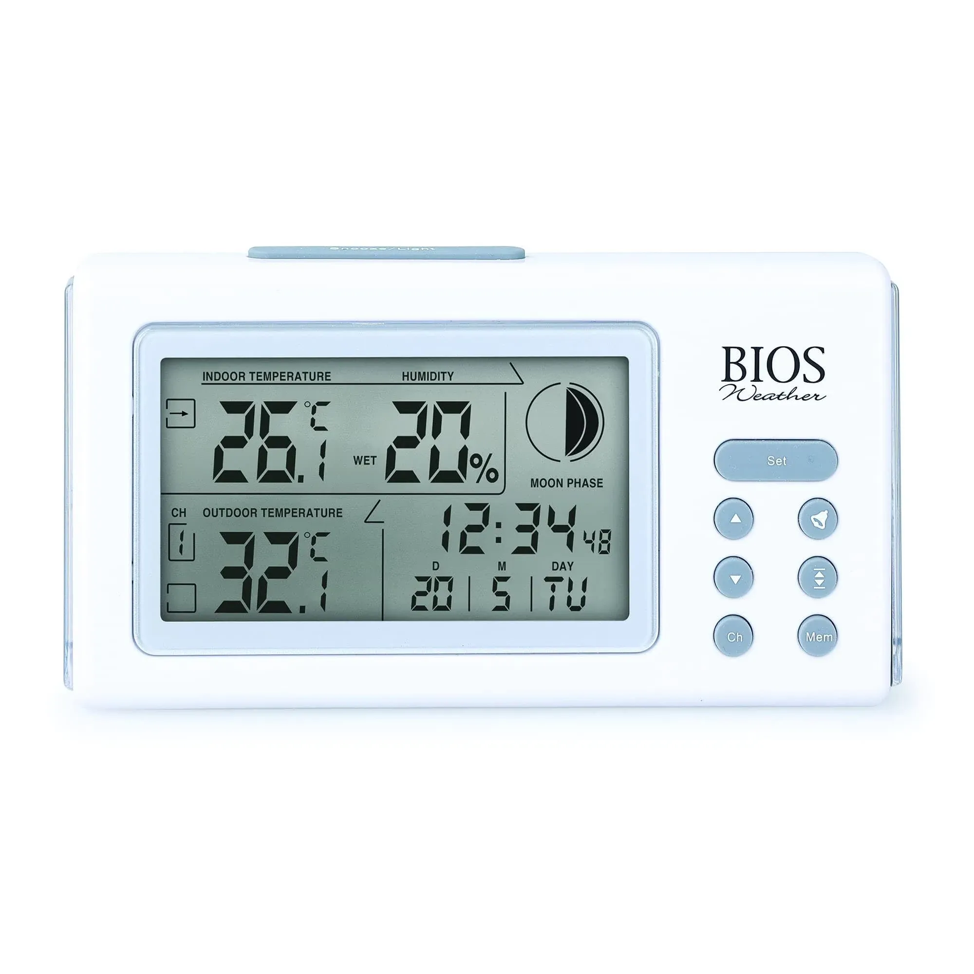 BIOS Weather Indoor/Outdoor Wireless Thermometer & Hygrometer (312BC)