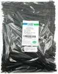 HS Durable Plastic Zip Ties 8 Inch (Bulk-1000 Pack) UV Black Cable Ties 40 Lbs S