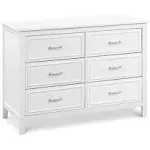 DaVinci Charlie 6-Drawer Double Dresser - White