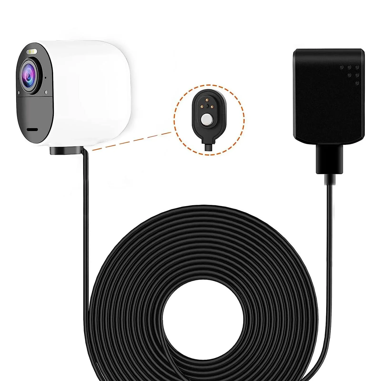 Charging Cable for Arlo Pro 3 and Arlo Ultra, Indoor Outdoor Magnetic Power C...