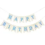 Happy Birthday Assembled Burlap Banner