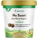 NaturVet - No Scoot for Dogs - 60 Soft Chews - Plus Pumpkin - Supports Healthy Anal Gland & Bowel Function - Enhanced with Beet Pulp & Psyllium Husk