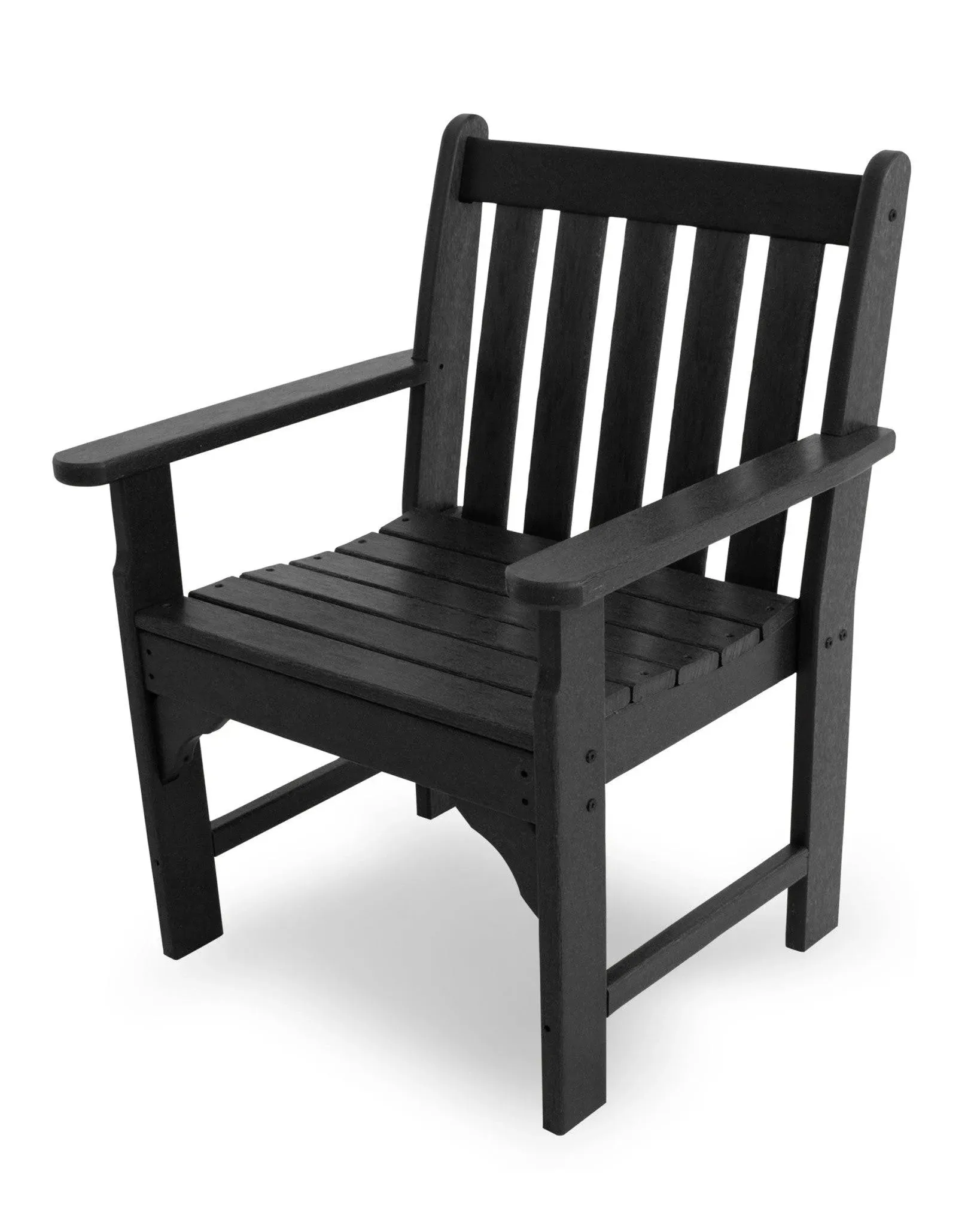 POLYWOOD Vineyard Garden Arm Chair - Black : BBQGuys