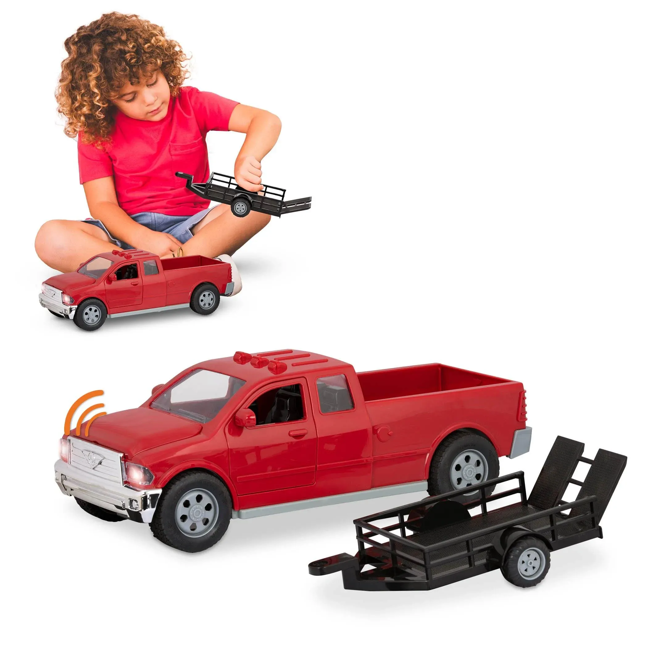 Driven by Battat - Midrange 116 Scale - Red Toy Pick-Up Truck for Kids - Toy ...