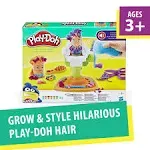 Play-Doh Buzz 'n Cut Fuzzy Pumper Barber Shop Set, Electric Buzzer, 5 Colors of 2-Ounce Cans, Preschool Toys, Christmas Gifts Girls & Boys, Ages 3+ (Amazon Exclusive)