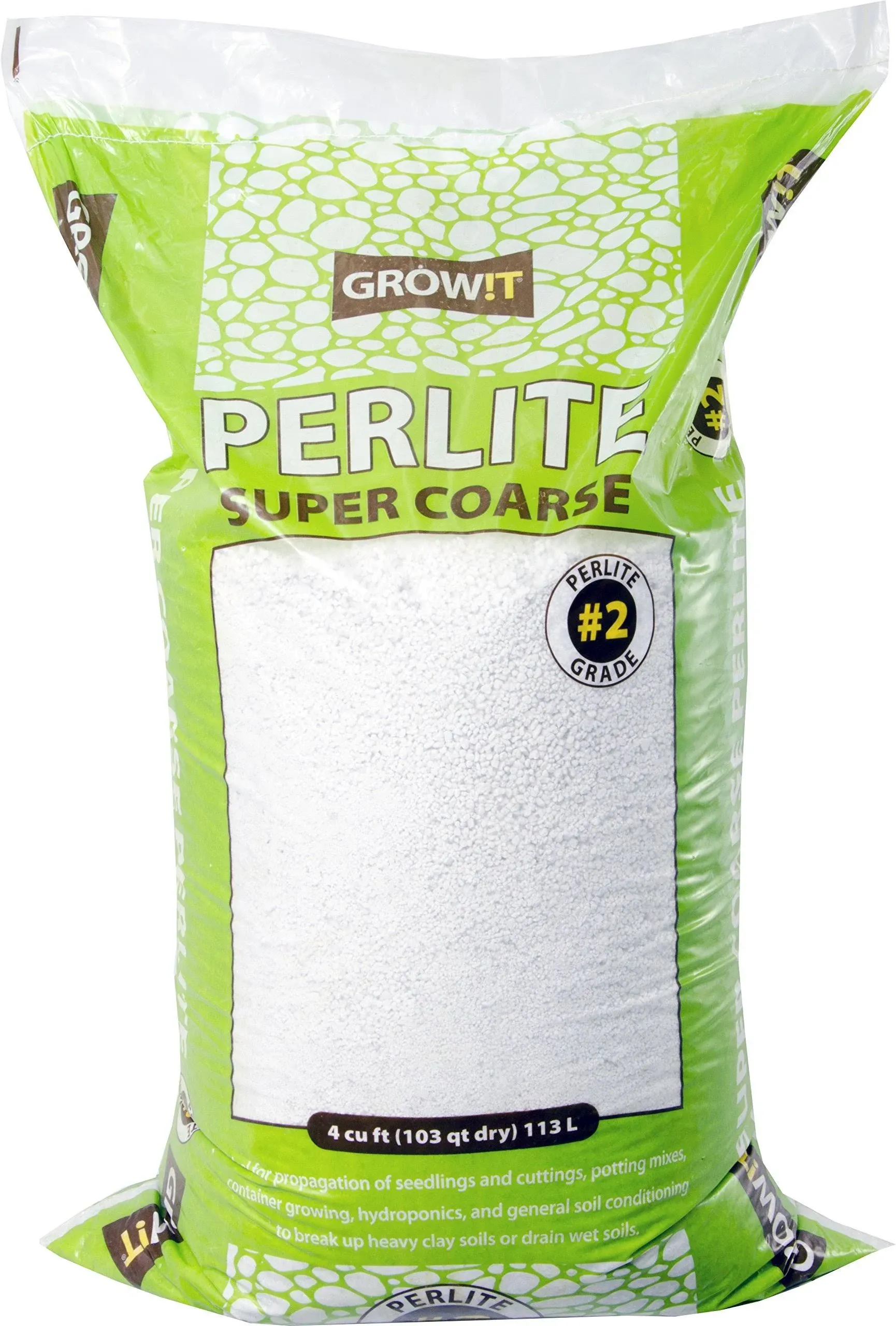 GROW!T #2 Perlite Super Coarse 4 Cu ft