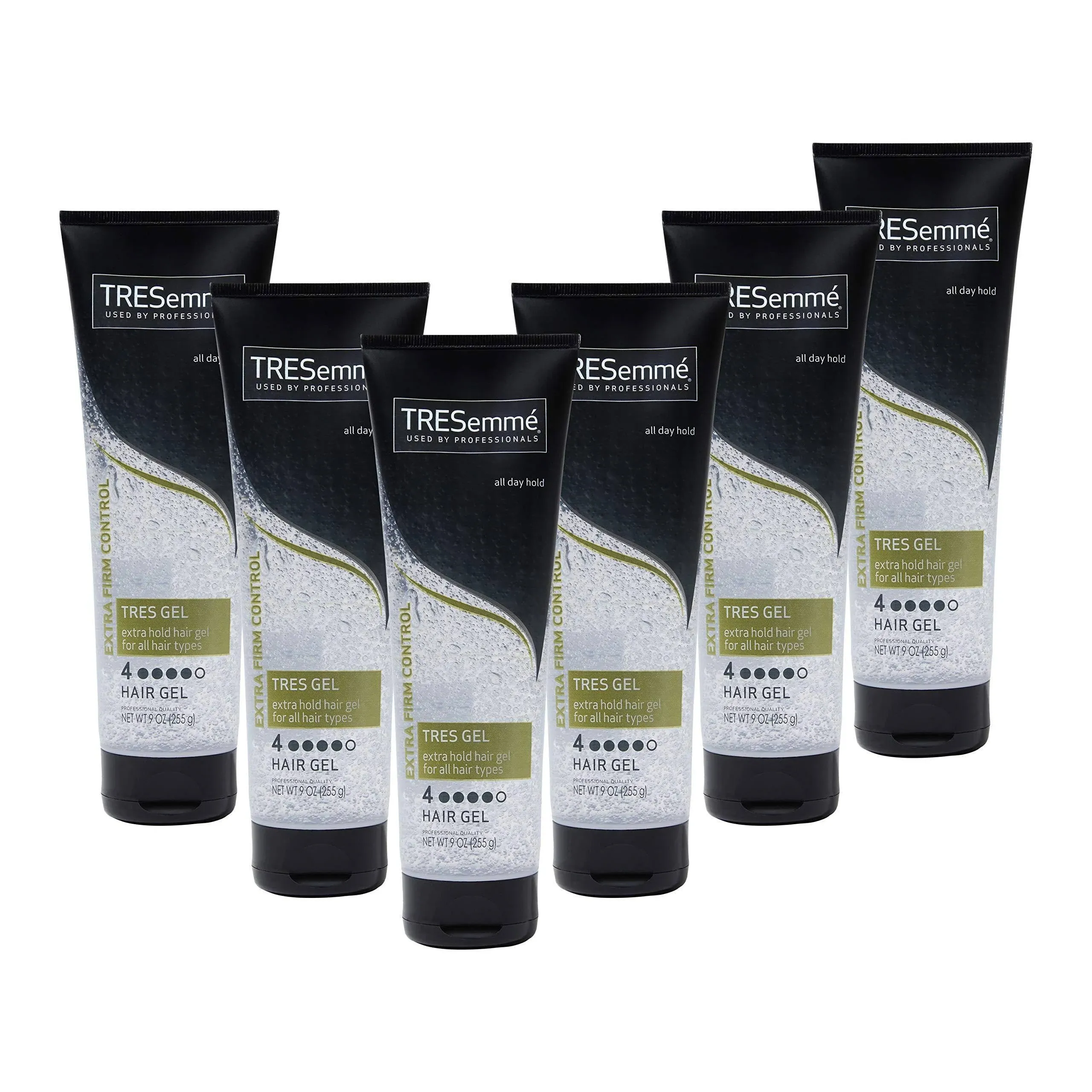 Tresemm Tres Two Hair Gel, Extra Hold 9 oz (Pack of 6)