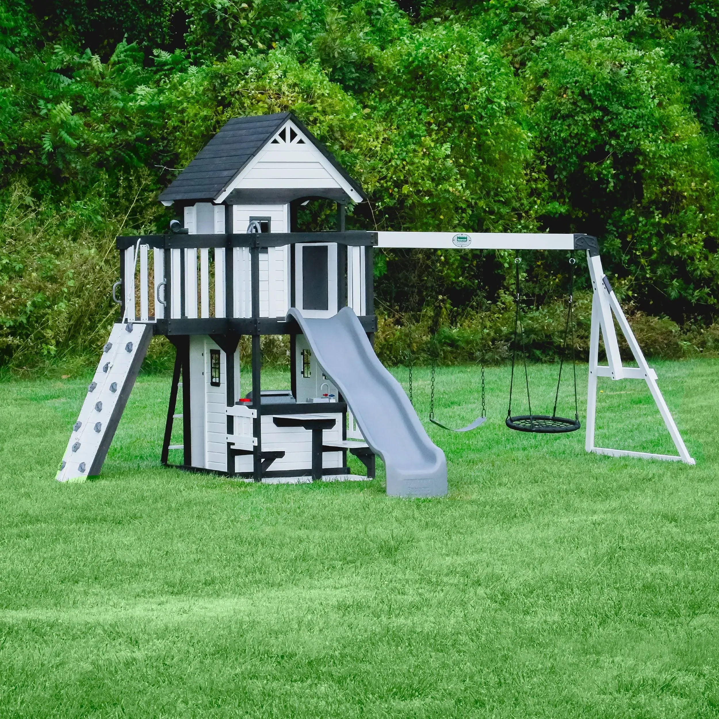 Backyard Discovery White Canyon Creek Swing Set