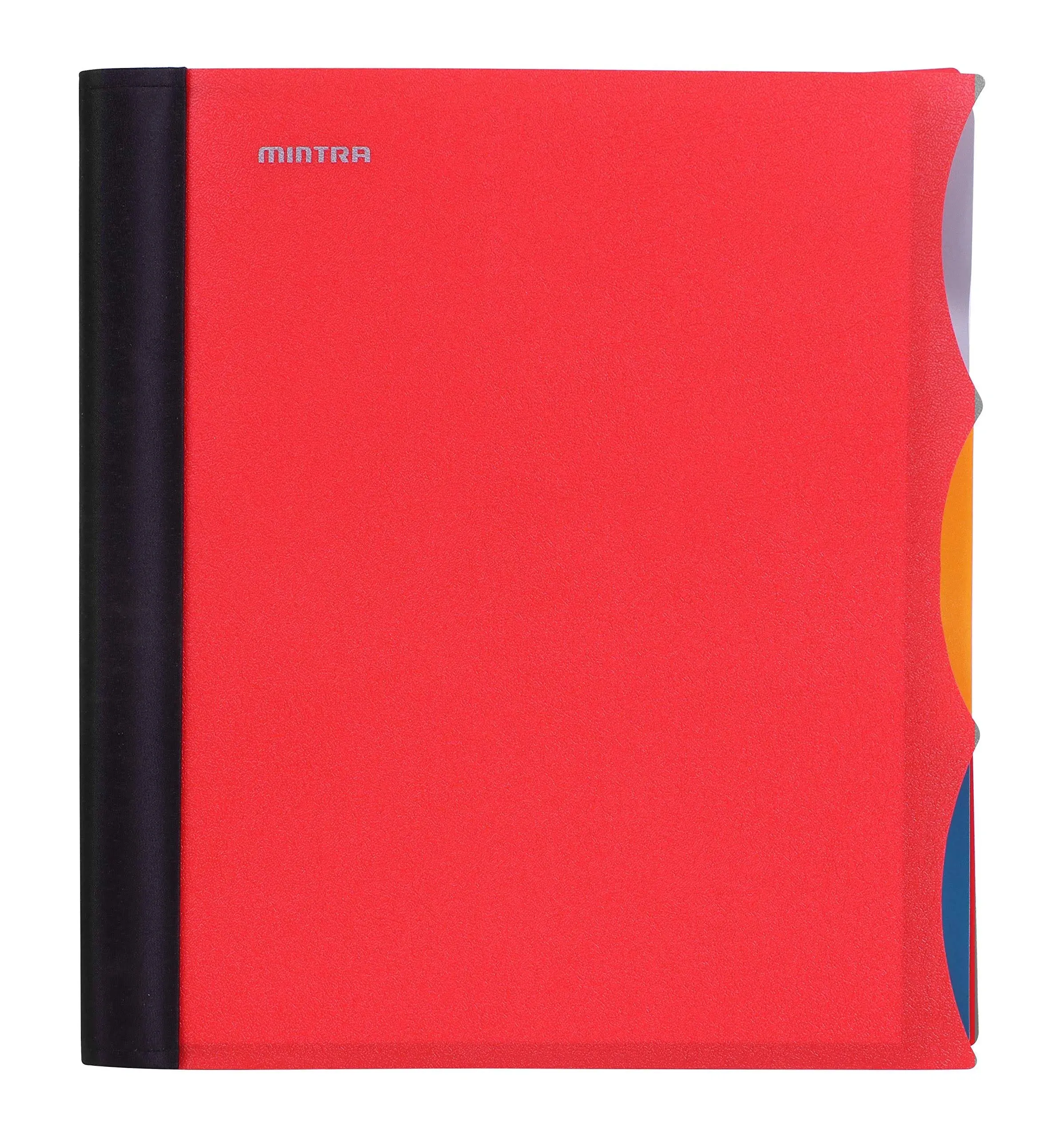 Mintra Office Durable Premium Spiral Notebook (Red, 3 Subject, 8.5in x 11in) (5841)