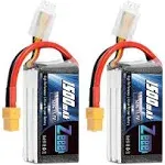 Zeee 11.1V 120C 1500mAh 3S RC Lipo Battery Graphene Battery with XT60 Plug for