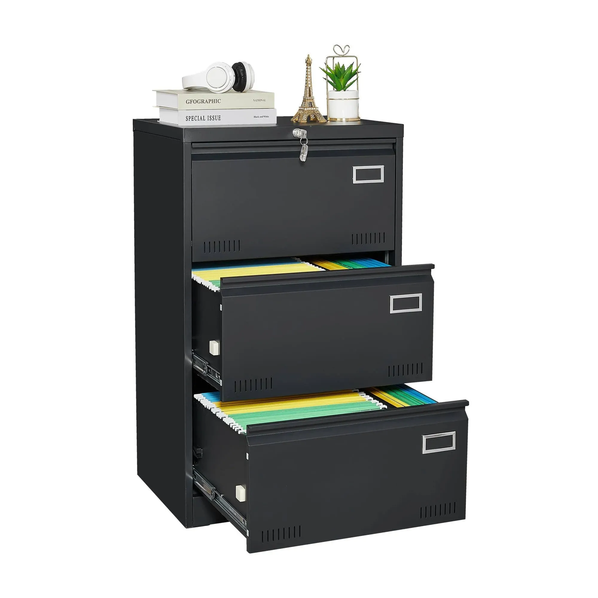 Metal Lateral File Cabinet with Lock