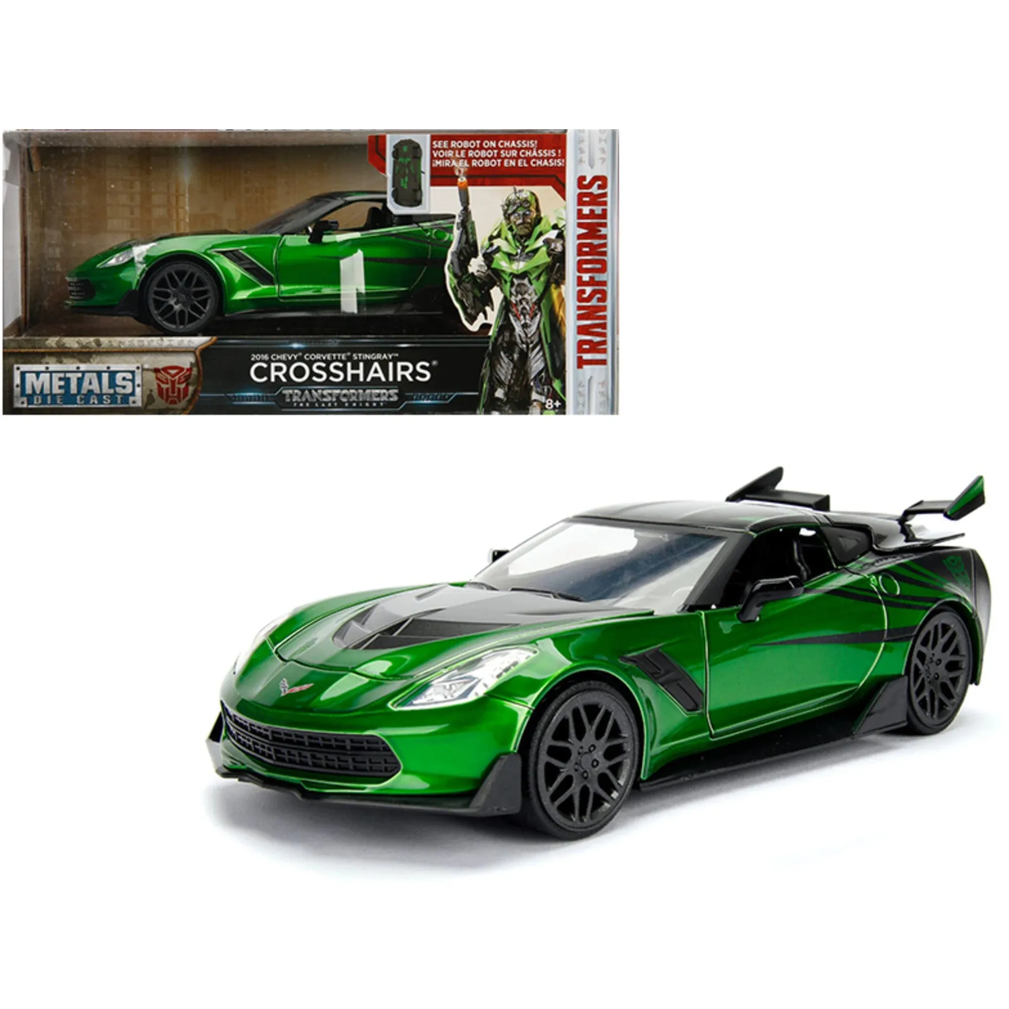 2016 Chevrolet Corvette Crosshairs Green from Transformers Movie 1/24