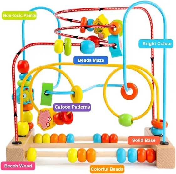 Timy First Bead Maze Roller Coaster