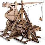 YAQUMW The Mini Counterweight Trebuchet Europe Medieval Siege Equipment Chariot Catapult Weapons DIY 3D Wooden Puzzles Model Kits for Adults STEM