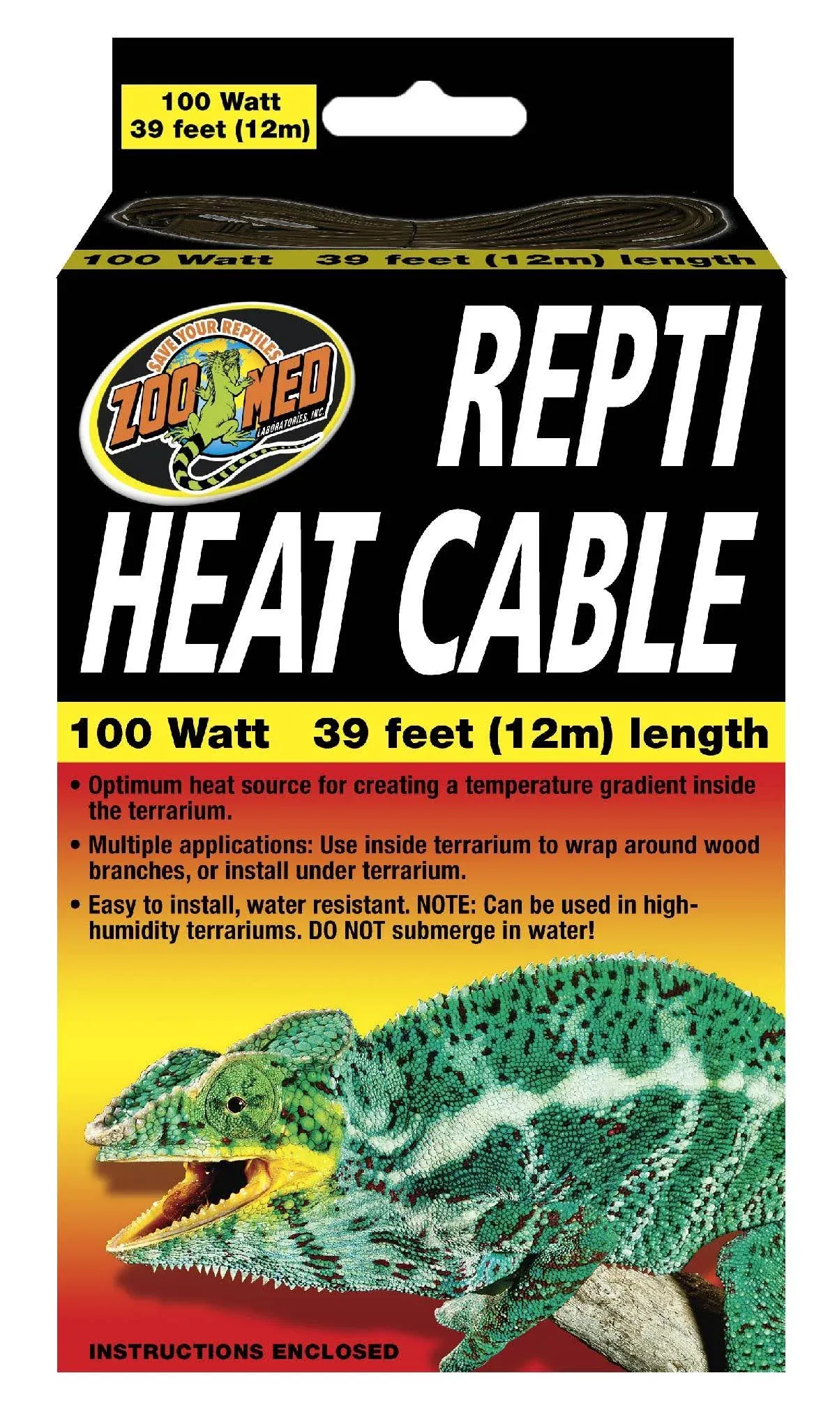 Zoo Med Repti Heat Cable - 100 Watt (39'L)