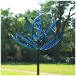 Cyan Oasis 91 Inch Outdoor Wind Spinners