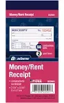 Adams Receipts Book 2.75&#034;L x 5.38&#034;W 50 Sheets/Book 3/Pack (DC2501-3) 448239