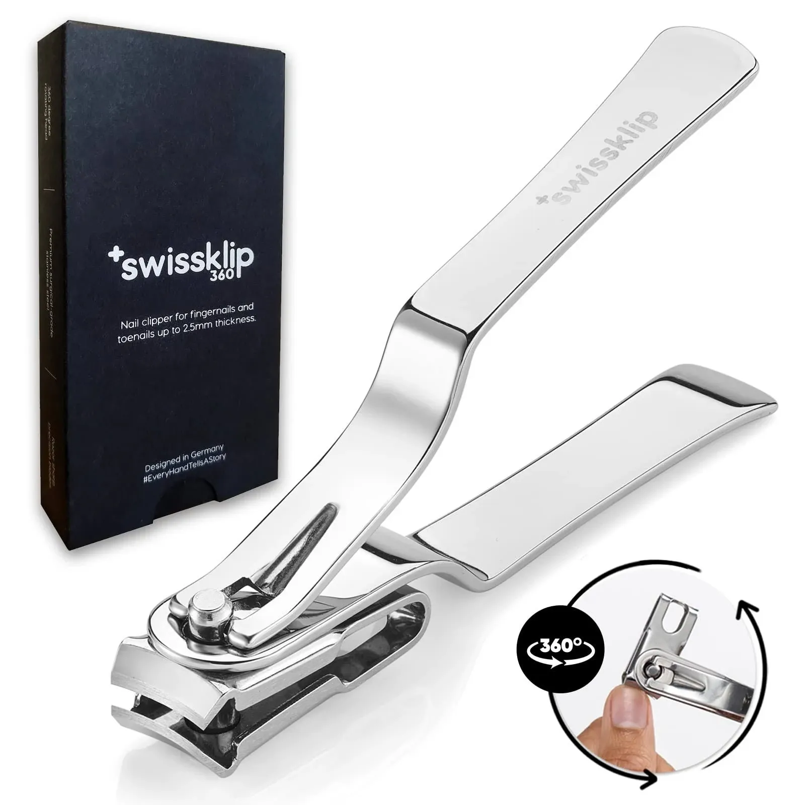 Nail Clippers for Men I Well Suited as Finger Nail Clippers Adult I Also Can ...