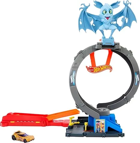 Hot Wheels City Bat Loop Attack Playset