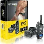 Dogtra 280C 1-Dog Remote Training Collar - 1/2 Mile Range, Waterproof, Rechargeable, Static, Vibration - Includes PetsTEK Dog