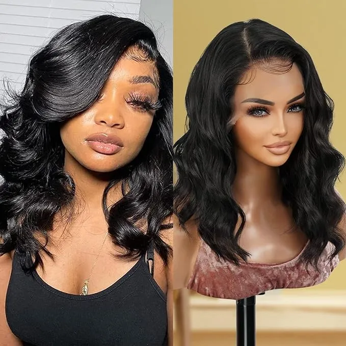 GLAM21USA Loose Wave HD Lace Front Wig 13x6 Transparent Lace Frontal Wigs 16 inch ...