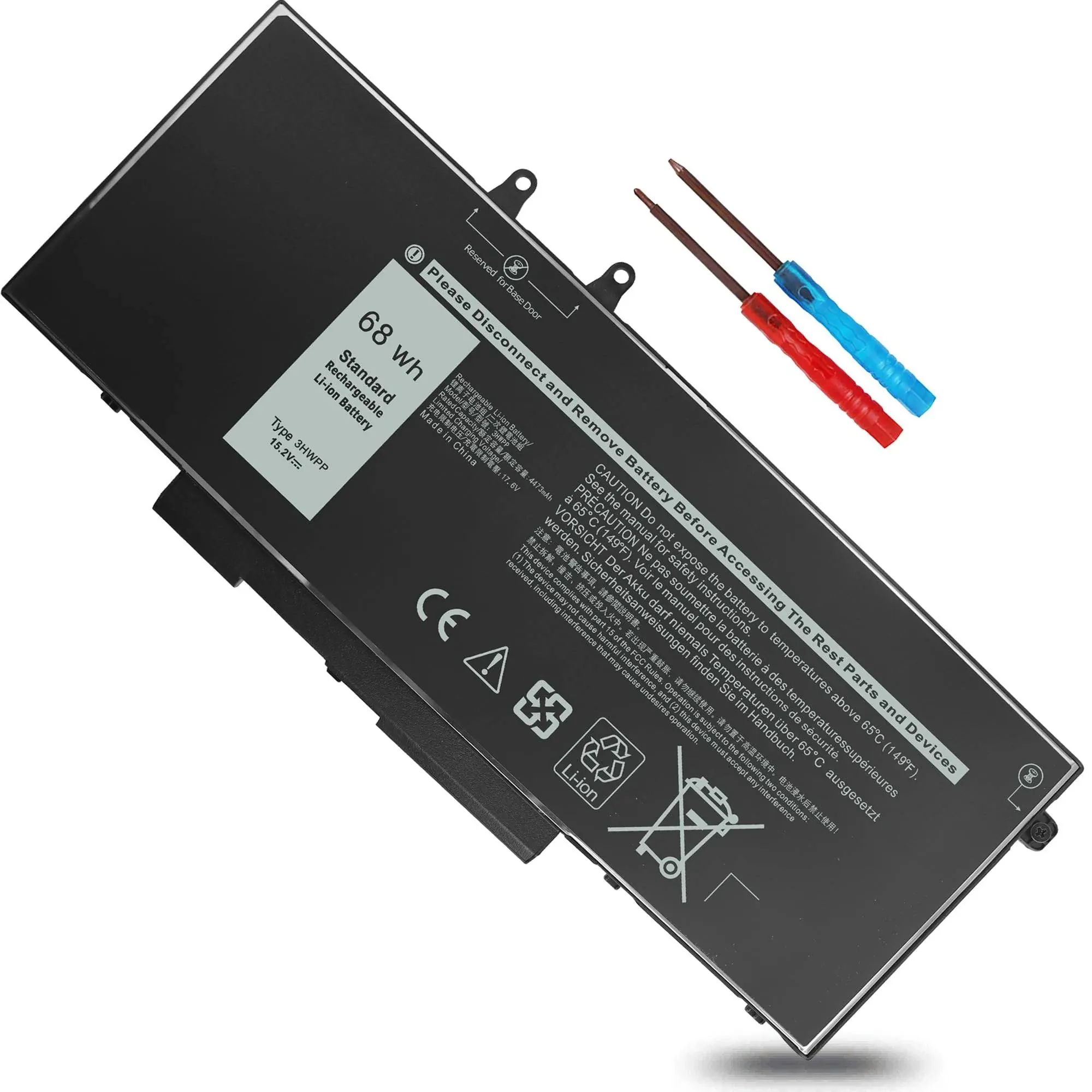 OEM 68WH 15.2V 3HWPP Battery ForDell Latitude 5401 Inspiron 17 7500 2-in-1 1VY7F