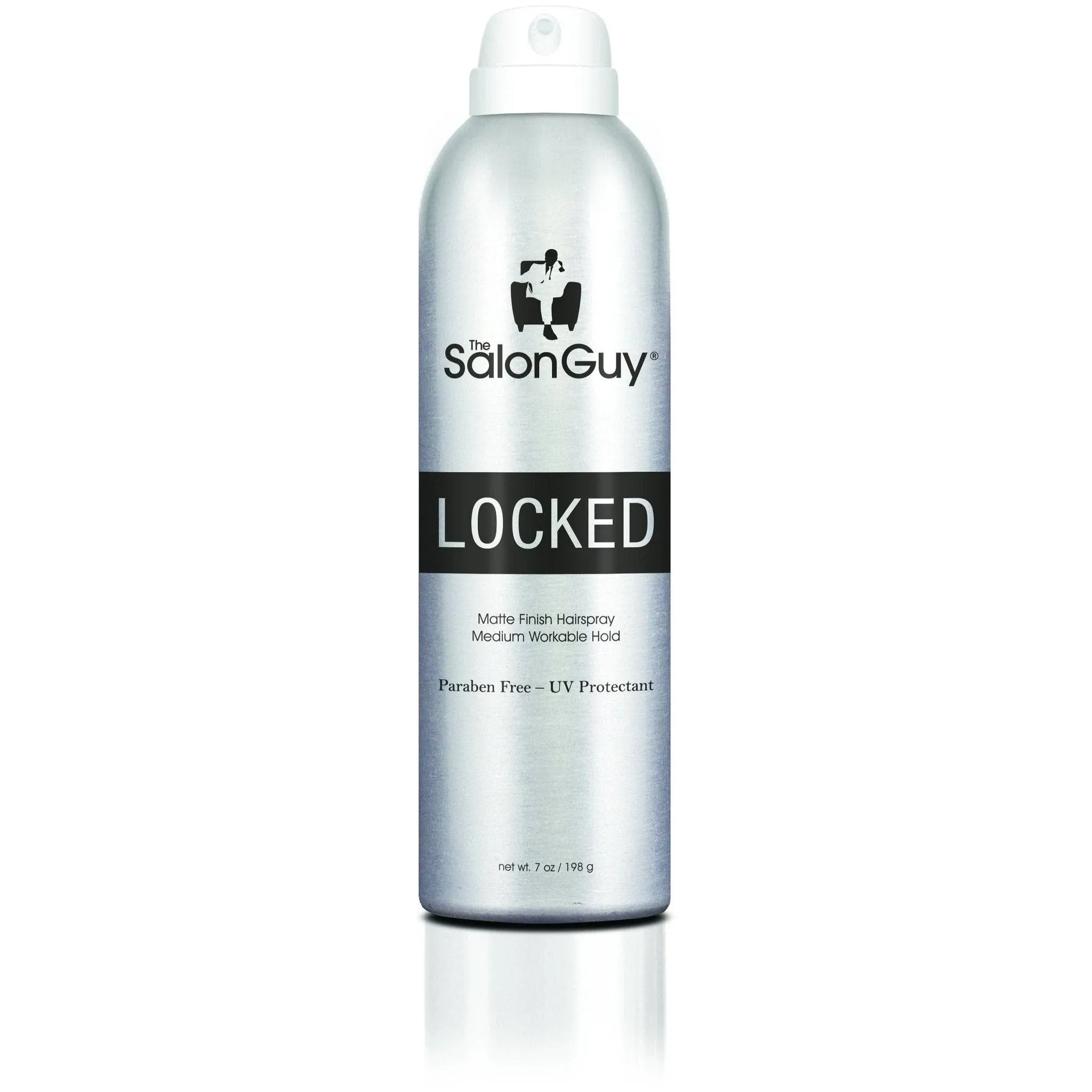 THESALONGUY LOCKED Hair Spray, Matte Dry Finish, Instant Texture, Volume, Medium Hold for Men and Women, 7 oz