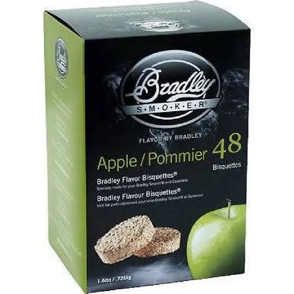 Bradley Smoker Apple Bisquettes (48 Pack)