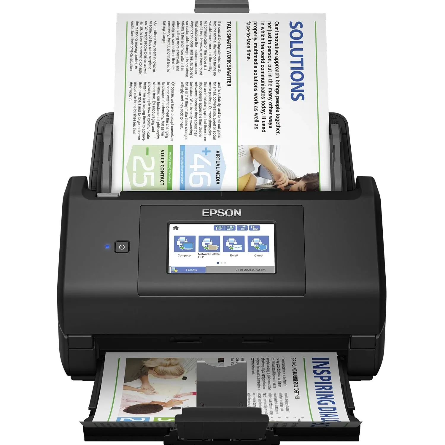 Epson WorkForce ES-580W Wireless Duplex Touchscreen Document Scanner