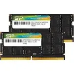 Silicon Power DDR5 64GB (2x32GB) 4800MHz (PC5-38400) 262-pin CL40 1.1V SODIMM...