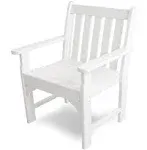 POLYWOOD Vineyard Garden Arm Chair - White