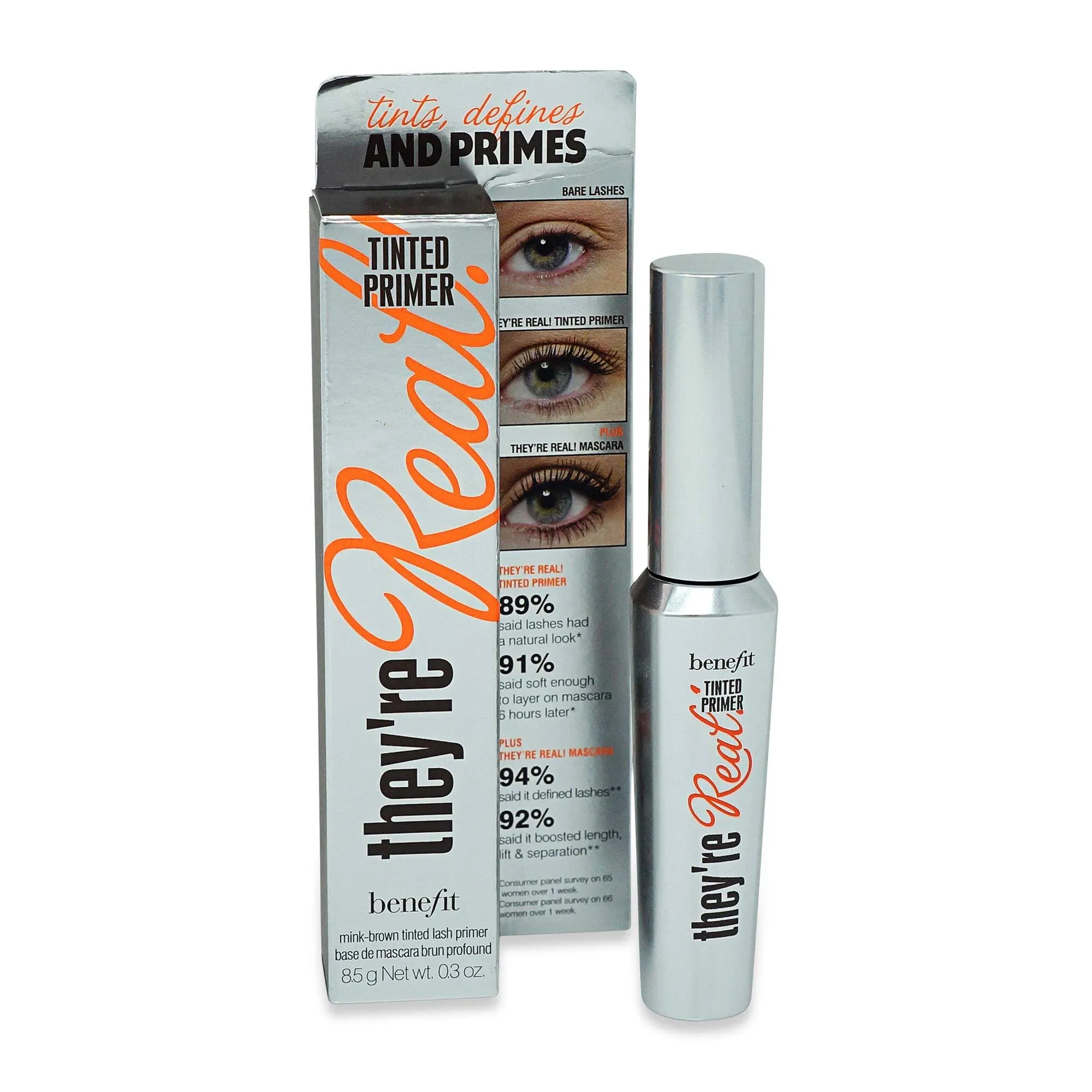 Benefit They&#039;re Real Tinted Lash Primer Mink Brown 8.5g/0.3oz New In Box