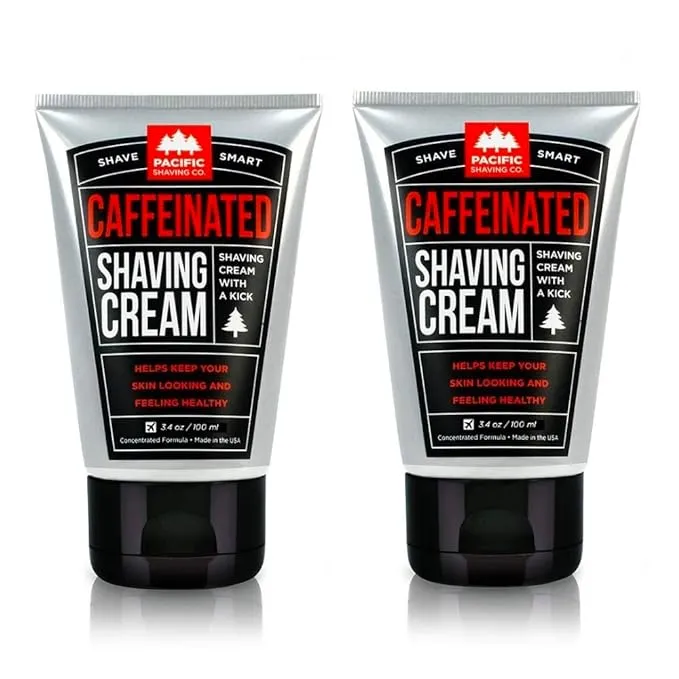 Pacific Shaving Company Natural Shaving Cream - Shea Butter + Vitamin E Shave Cream for Hydrated Sensitive Skin - Clean Formula for a Smooth, Anti-Redness + Irritation-Free Shave Cream (7 Oz)