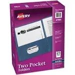 Avery Two-Pocket Folder 40-Sheet Capacity