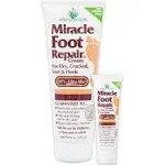 Miracle Foot Repair Cream 8 oz 1 oz Repairs Dry Cracked Heels and Feet 60 Pure UltraAloe Moisturizes Softens and Repairs