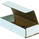 Aviditi White Corrugated Cardboard Mailing Boxes, 10" x 5" x 2", Pack of 50, Crush-Proof, for Shipping, Mailing and Storing