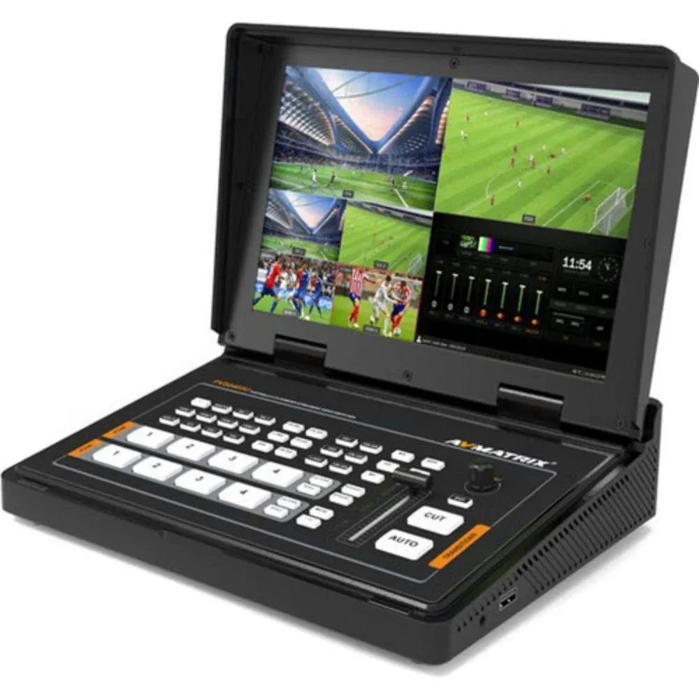 AVMATRIX PVS0403U 4-Channel SDI & HDMI Video Switcher with 10.1" Monitor ...